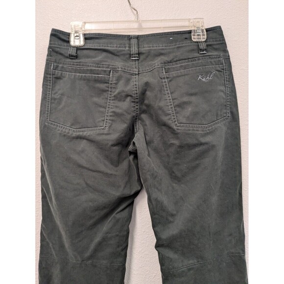 Kuhl Dark Gray Straight Leg Hiking Pants sz 6P Reinforced Knee Outdoor Gorpcore - Picture 2 of 10